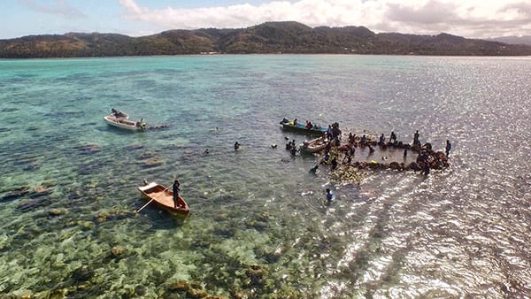 Gary Yost used a drone to capture a rare Fijian ceremony. 